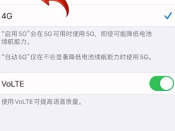 苹果5g和4g信号在哪里切换第4步