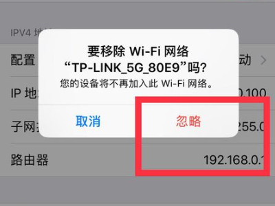 苹果wifi输错密码后不能重新输入第4步