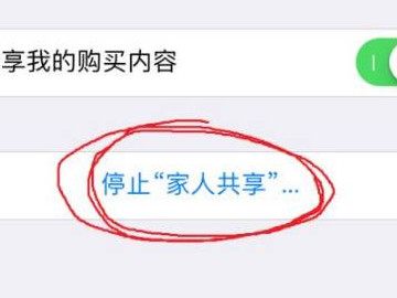 苹果家人共享如何关闭第4步