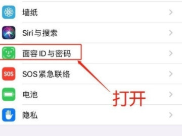 苹果12面容解锁怎么用第1步