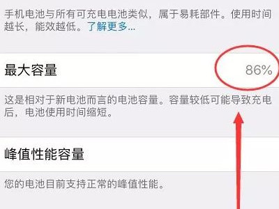 苹果手机怎么查电池寿命情况第4步