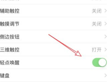 苹果手机点击屏幕唤醒在哪里设置第4步