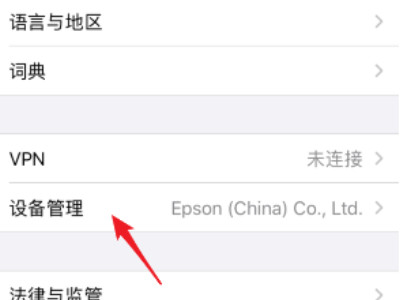 ios14.6设备管理信任不见了第2步