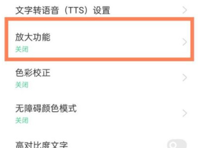 OPPO手机如何取消点屏放大第4步