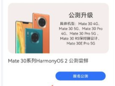 华为mate30pro鸿蒙系统怎么升级第2步