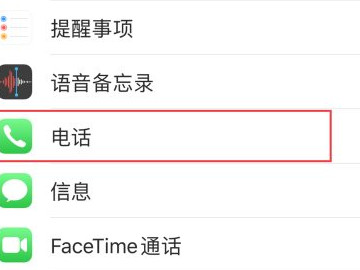 苹果手机的呼叫转移在哪里第2步