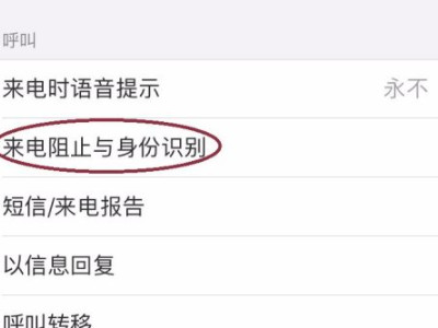 ios14来电阻止与身份识别第4步