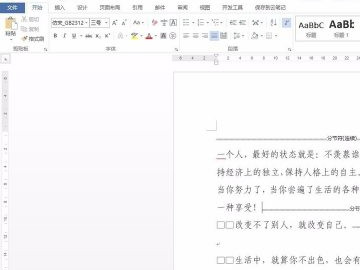 隐藏的分节符怎么显示第6步