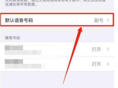 默认语音号码是什么意思第1步