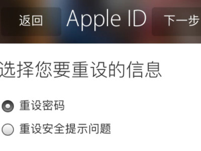 id忘了怎么办 苹果第2步