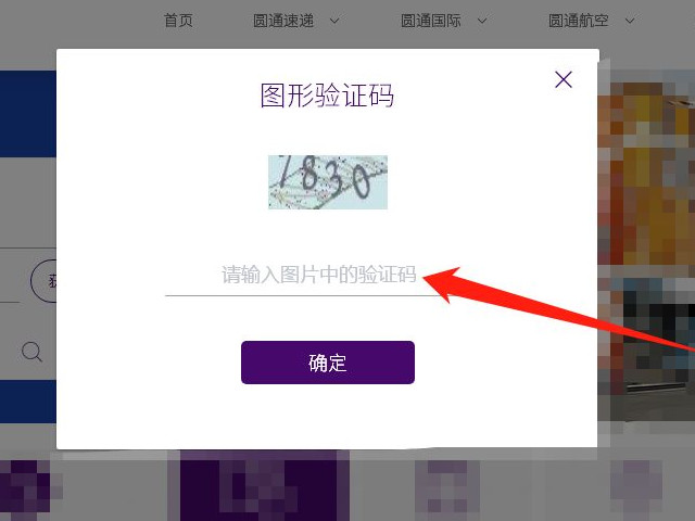 圆通没运单号就手机号能查么第3步