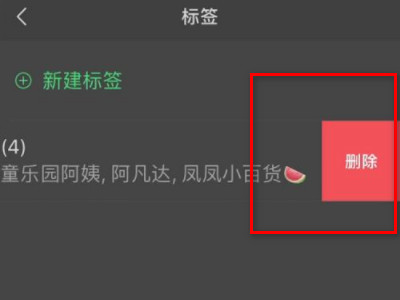 朋友圈不可见标签怎么删除第6步