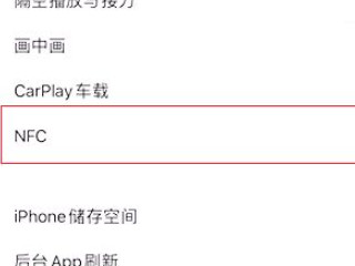 苹果设置NFC门卡第3步