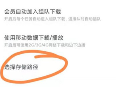 迅雷储存卡路径改不了第5步