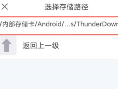迅雷储存卡路径改不了第7步