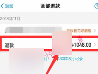 淘宝退回花呗的钱怎么查不到第5步