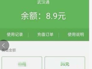 武汉公交卡手机上怎么充值第3步