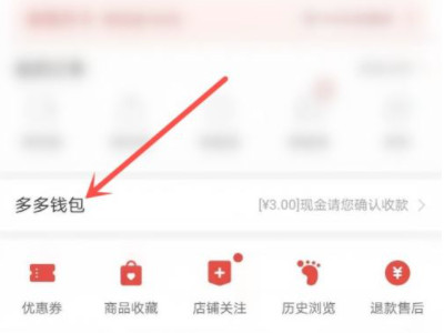 拼多多我的钱包在哪里第3步