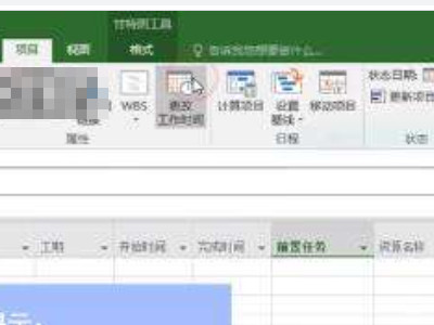 project设置七天工作日第1步