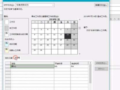project设置七天工作日第2步