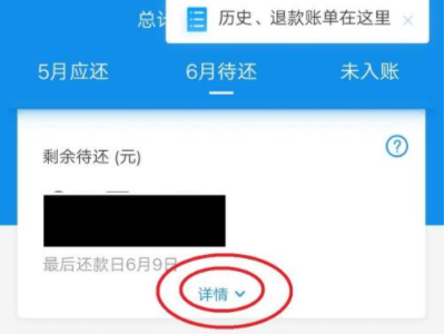 支付宝退款到花呗的钱退到哪里去了第4步