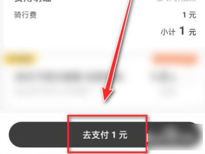 美团共享单车怎么付款第4步