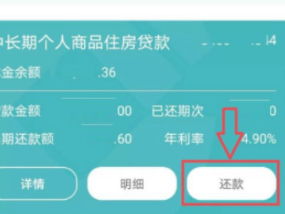 建行app提前还房贷款流程第3步