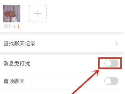 微信能不显示某人发的信息第5步