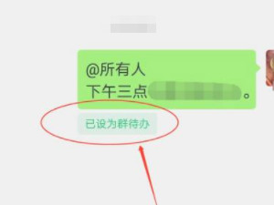 如何将文字设置群待办第6步