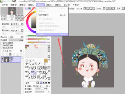 sai2怎么把图片导入图层第4步