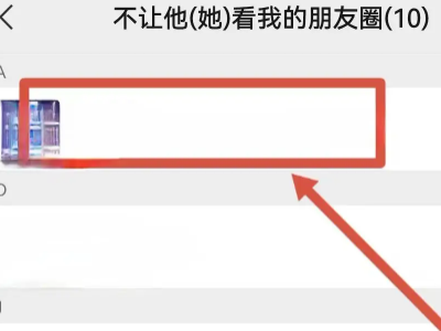 朋友圈屏蔽的人怎么解除第4步