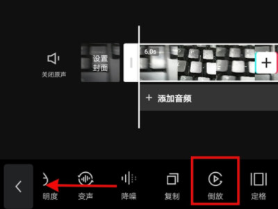 剪映倒放在哪里第4步