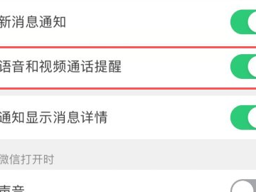苹果手机微信语音来电不弹窗显示第3步