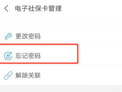 电子社保卡密码忘记了怎么找回第4步