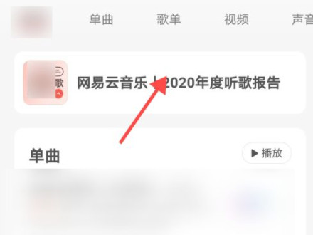 网易云2020年度听歌报告在哪里第3步