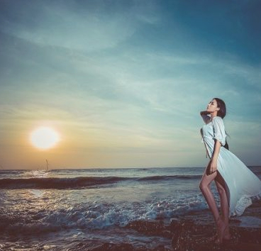 海边怎么拍照第2步