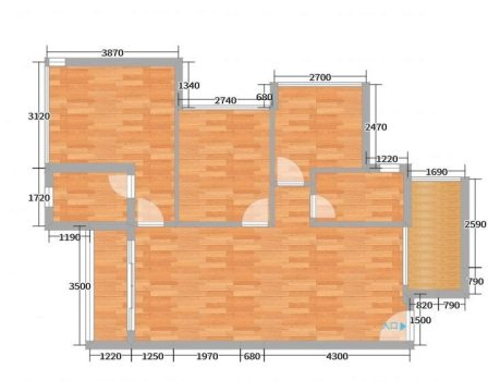 cad彩平图怎么做第2步