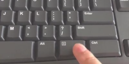 键盘哪个按键是鼠标右键第1步