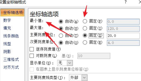 柱状图的坐标轴数据怎么修改第4步