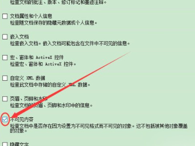 检查文档并删除不可见内容第4步