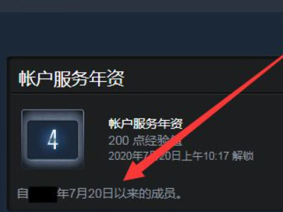 怎么看steam注册时间第4步