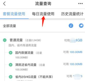 怎么看流量使用明细第4步