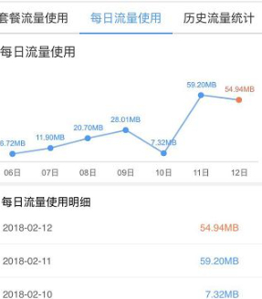 怎么查看流量使用明细第5步