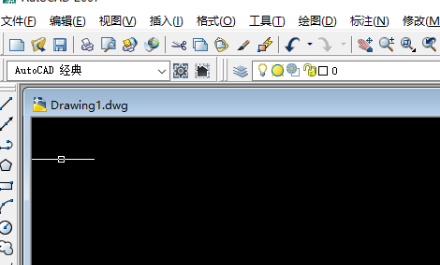 cad两条直线怎么闭合第1步