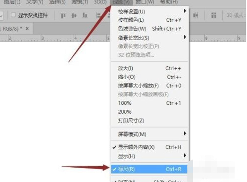 如何移动一条参考线第1步