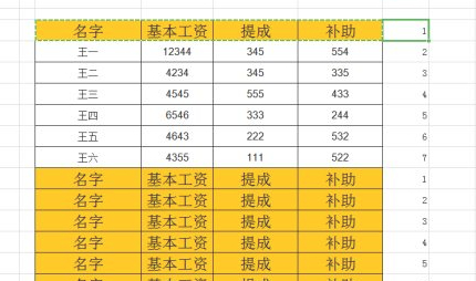 工资表快速转化工资条第5步