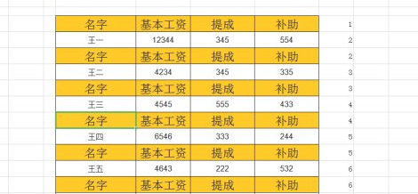 工资表快速转化工资条第6步