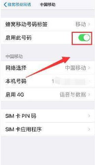 苹果双卡双待怎么关闭一张卡第4步
