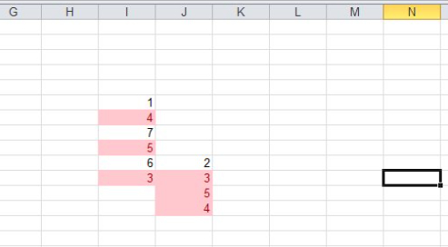两列内容对比重复,不同的筛选出来第5步