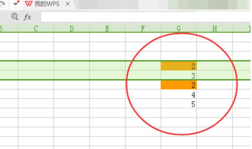 两列内容对比重复,不同的筛选出来第7步